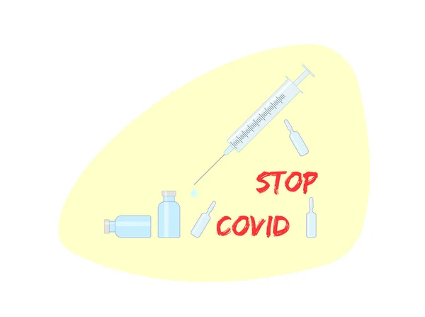 Coronavirus Pandemie Blijf Thuis Covid Uitbraak Stoppen Wereldwijd Epidemie Alarm — Stockvector