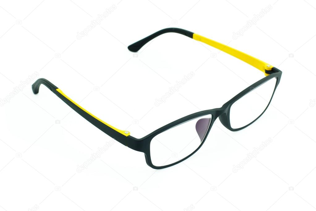 Light weight eyeglasses on white