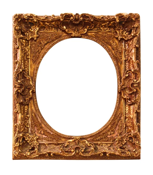 Beyaz arka plan üzerinde izole antika fotoğraf çerçevesi