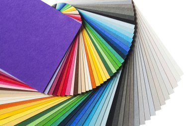 Renk grafik gökkuşağı kağıt paleti