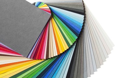 Renk grafik gökkuşağı kağıt paleti