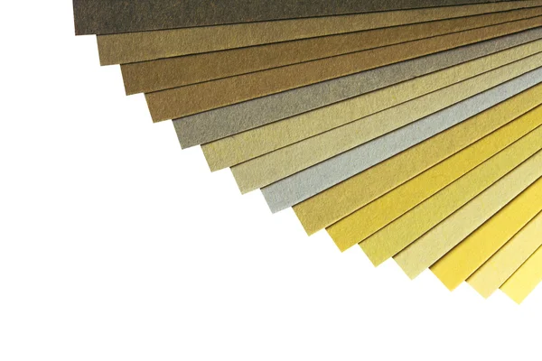 Barevné schéma s rainbow papírové palety — Stock fotografie