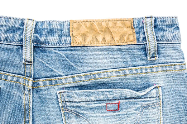 Back side of blue jeans — Stock Photo, Image