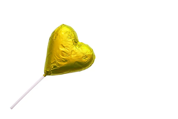 Piruletas en forma de corazón de chocolate — Foto de Stock