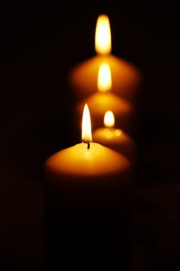 A line of candles clipart