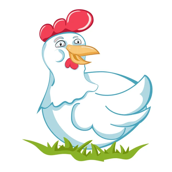 Fatted chicken hen — Stock Vector