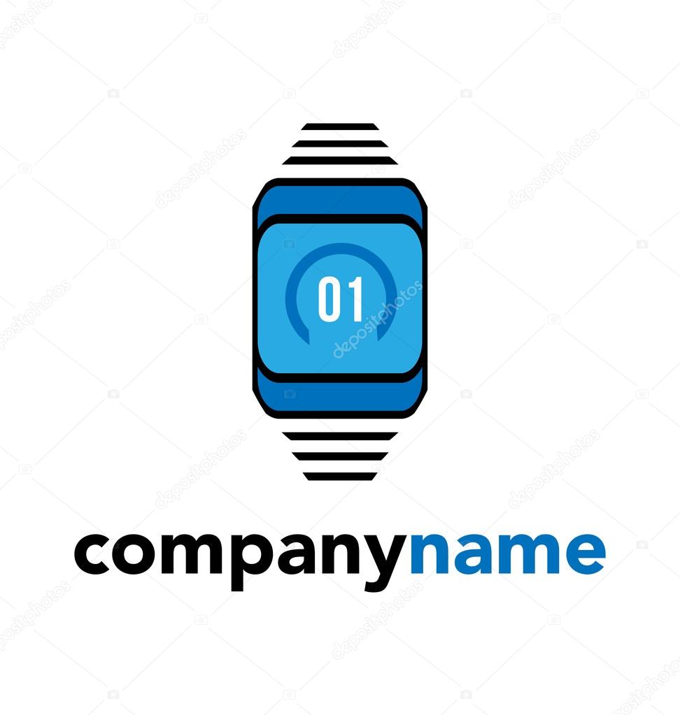 Smartwatch Logo Vector — Stock Vector © arbati6 108229512