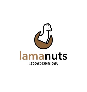 Lama Head Logo clipart