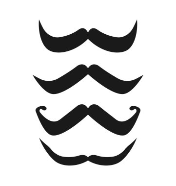 Bıyık vektör set