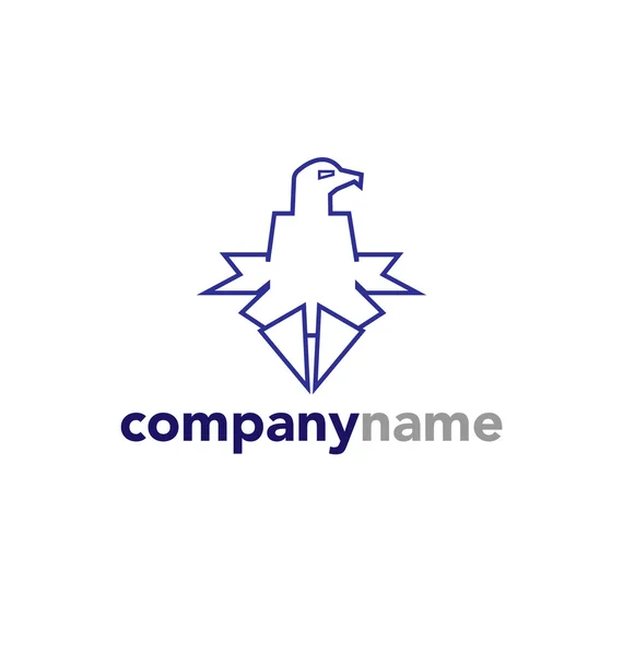 Kartal kuş logosu — Stok Vektör