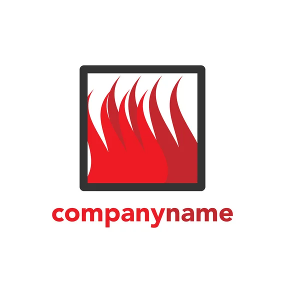 Yangın logo vektör