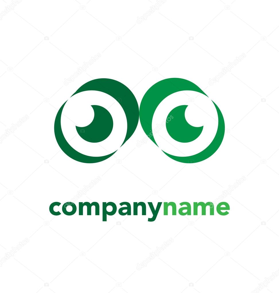 Binoculars logo, icon illustration.