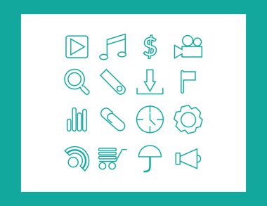 ağ simgeleri dizisi