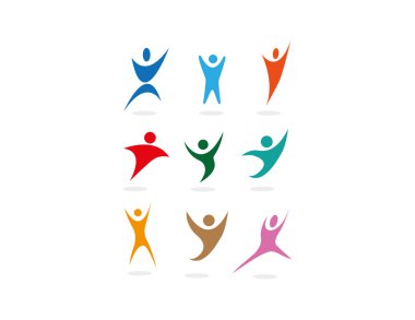 vektör spor insanlar simgeler kümesi