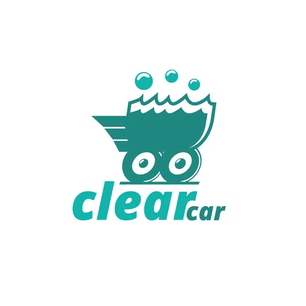 Modelo abstrato do logotipo do vetor carro claro corporativo — Vetor de Stock