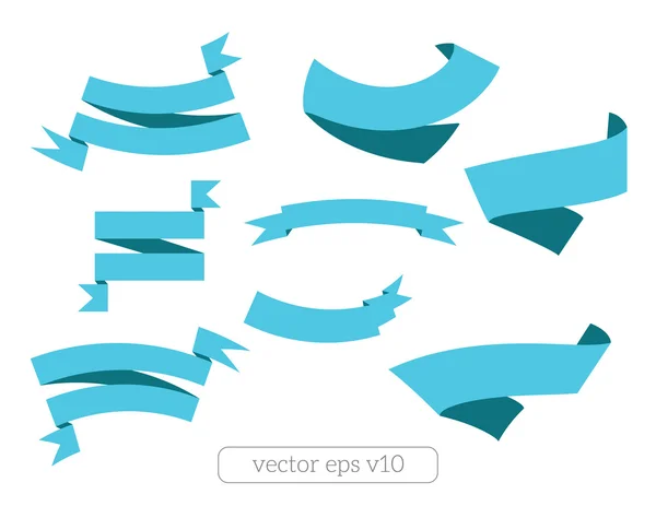 Blå band mönster set — Stock vektor