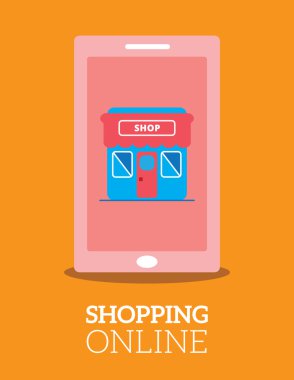 online mağazalar illüstrasyon vektör