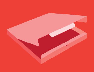 Pizza kutusunu çizim şablonu kadar sahte