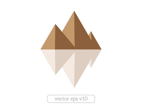 Tres pirámides de Egipto vector. Turismo — Vector de stock