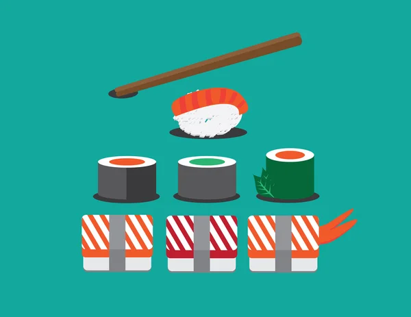 Sushi wektor — Wektor stockowy