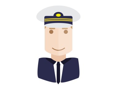 Havacılık pilot vektör çizim pilot