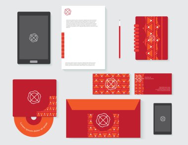 vektör şablon set marka şirket