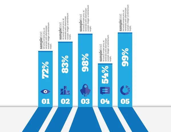 Elementi infografici vettore — Vettoriale Stock