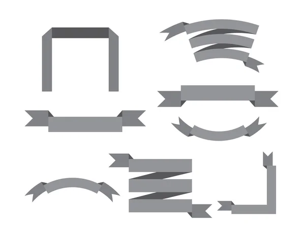 丝带设置矢量 eps — 图库矢量图片