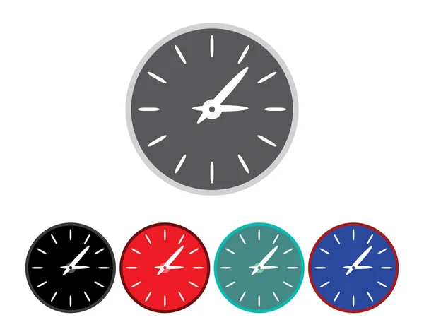 Relojes iconos vector — Vector de stock