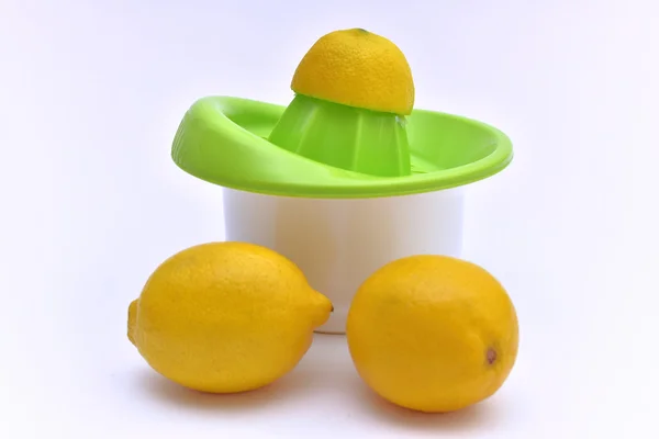 Lemon Squeezer, jus lemon dan lemon organik — Stok Foto