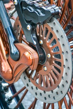 Motosiklet parçalarının durgun yaşamı.