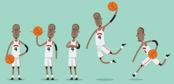bir basketbol oyuncusu konumlarını kümesi
