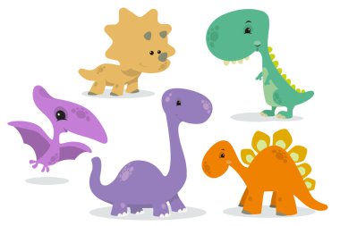 Bir grup şirin dinozor.