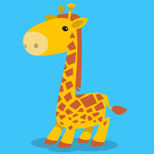 Leuke en grappige giraffe — Stockvector