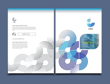 Tasarım şablonu. Yıllık tasarım. Broşür tasarımı.