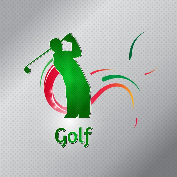 Golf club, torneo di golf e logo del campionato — Vettoriale Stock