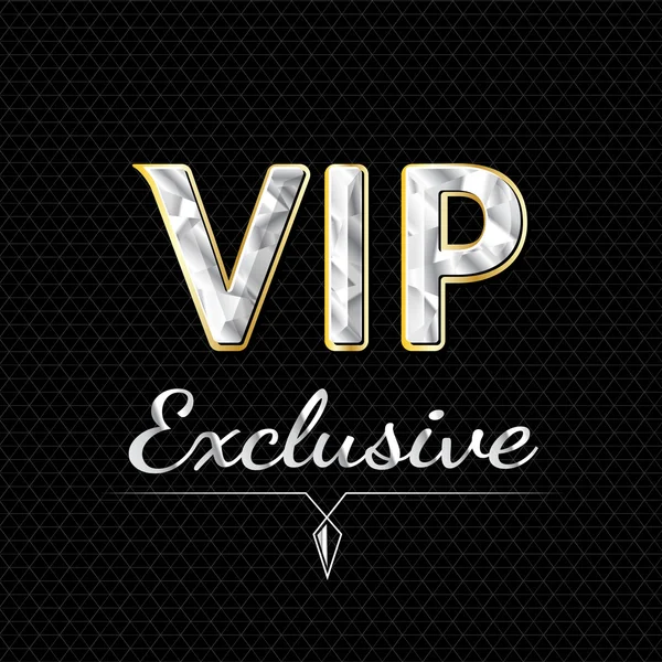 Design exclusif de logo VIP. concept de luxe — Image vectorielle