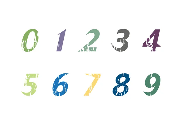 Nummerierungsdesign — Stockvektor