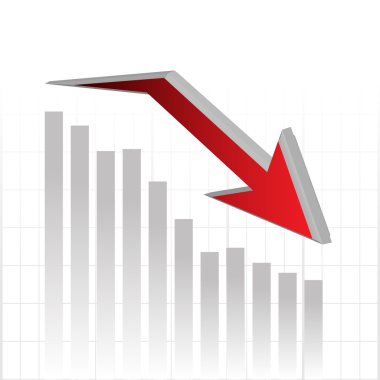 Vektör grafik grafik ok için iş stratejisi
