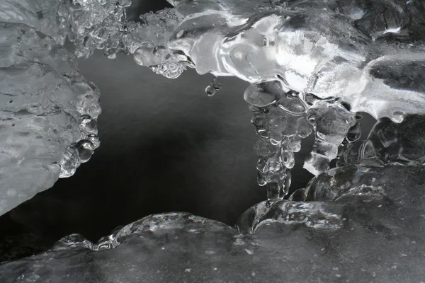 Detail of Ice on the Creek — Stock Photo, Image