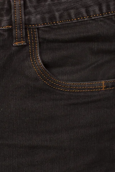 Jeans frontal bolso closeup — Fotografia de Stock