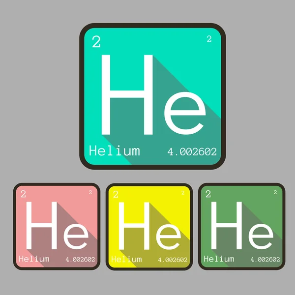 Pierwiastek chemiczny helu — Wektor stockowy