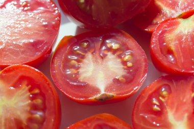 yarım domates yakın çekim