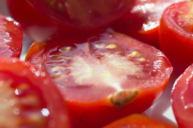 yarım domates yakın çekim