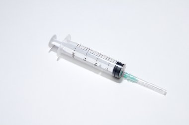 beyaz izole tek 20 ml şırınga