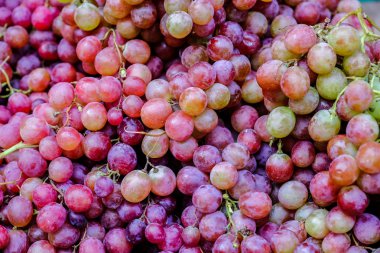 Kırmızı üzüm, closeup arka plan