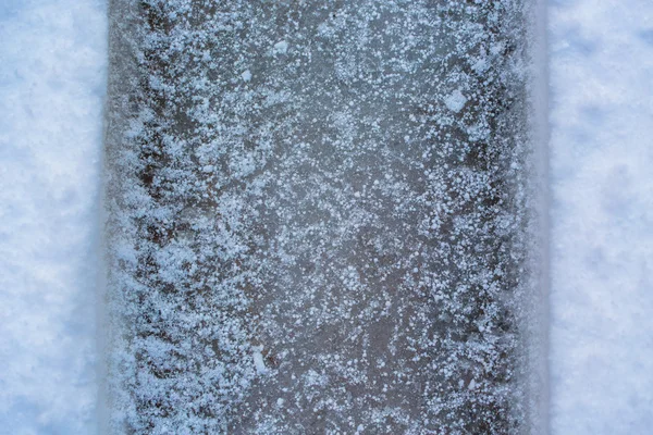 Знаки на снігу — стокове фото