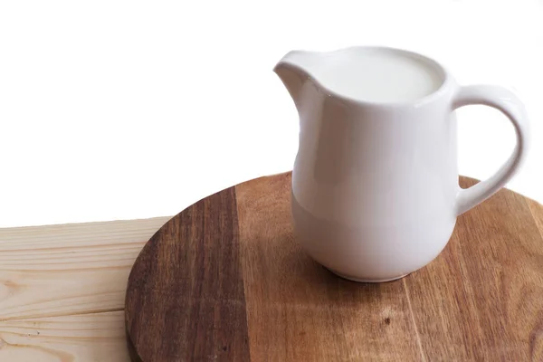 Susu Untuk Sarapan Gaya Rustik Salin Ruang — Stok Foto