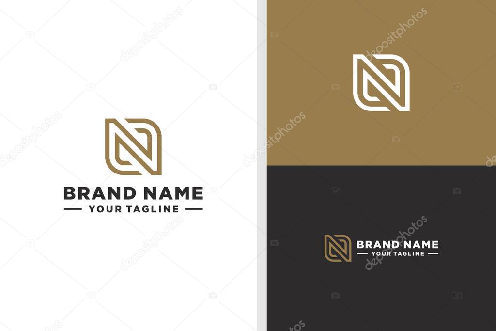 NL LINE LOGO LUXURY EDITABLE