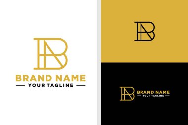 B harfi ve bir logo monogram hattı.